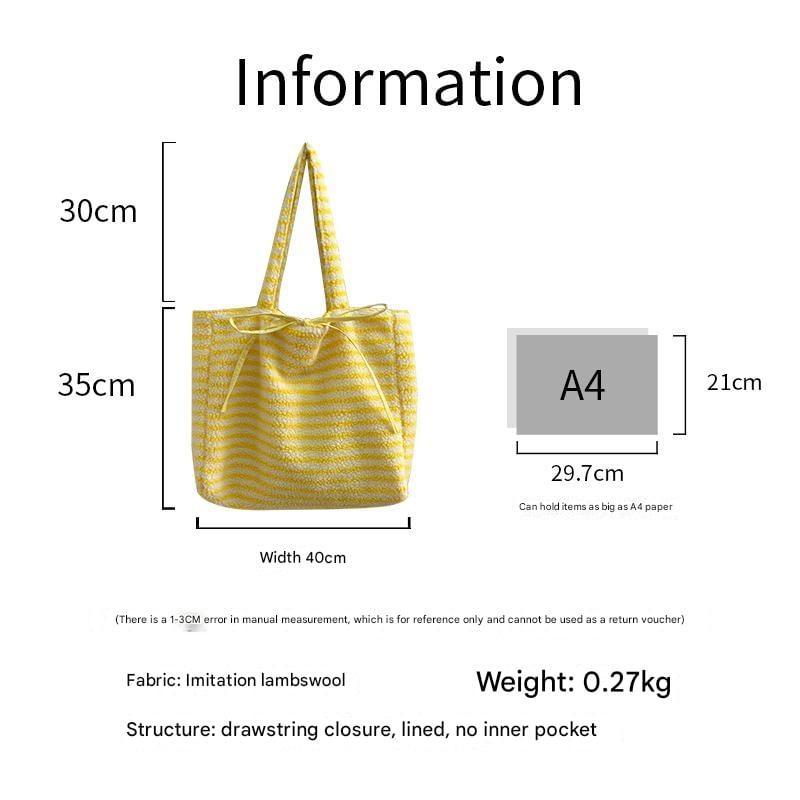 Striped Tote Bag Product Image