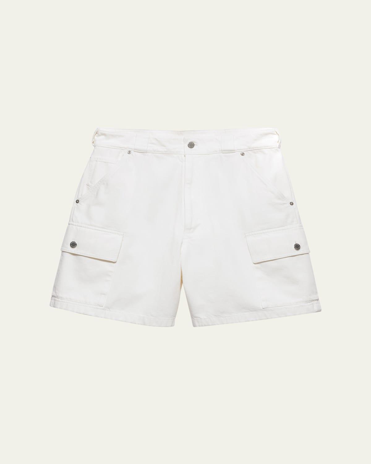 Mens Denim Bermuda Shorts Product Image