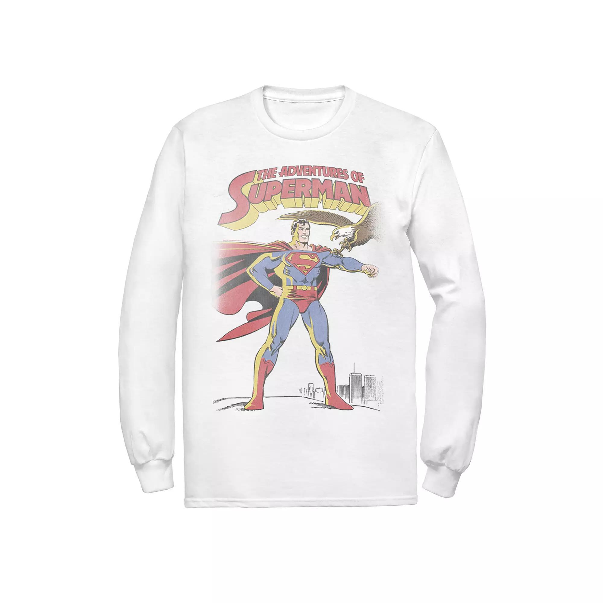 Men's DC Comics Superman Adventures Text Poster Tee,  Product Image