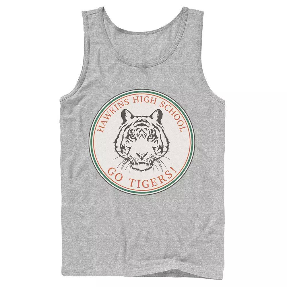 Men's Stranger Things Hawkins High School Go Tigers Logo Tank Top,  Product Image