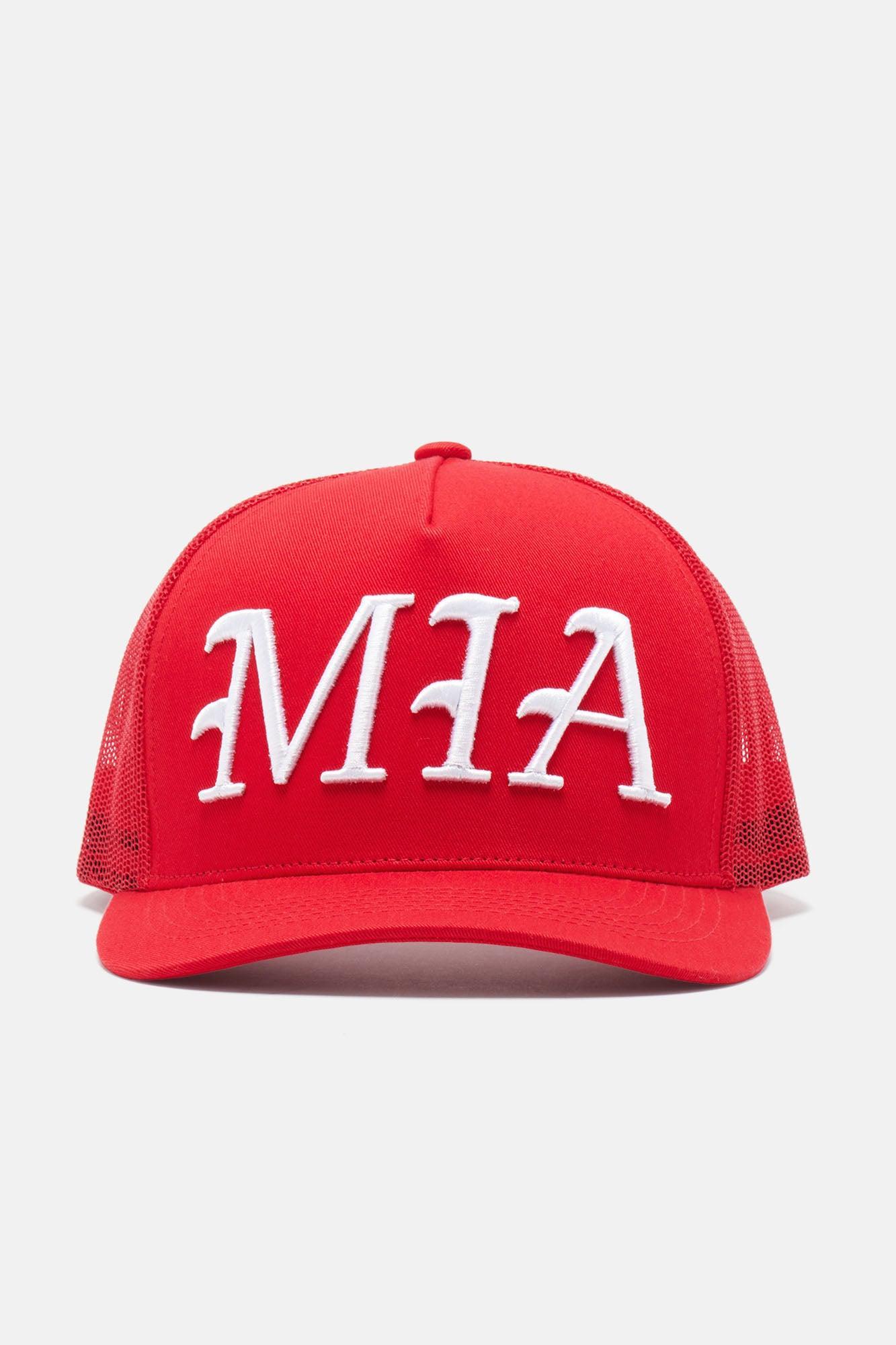 Miami Twill Trucker Hat - Red Product Image