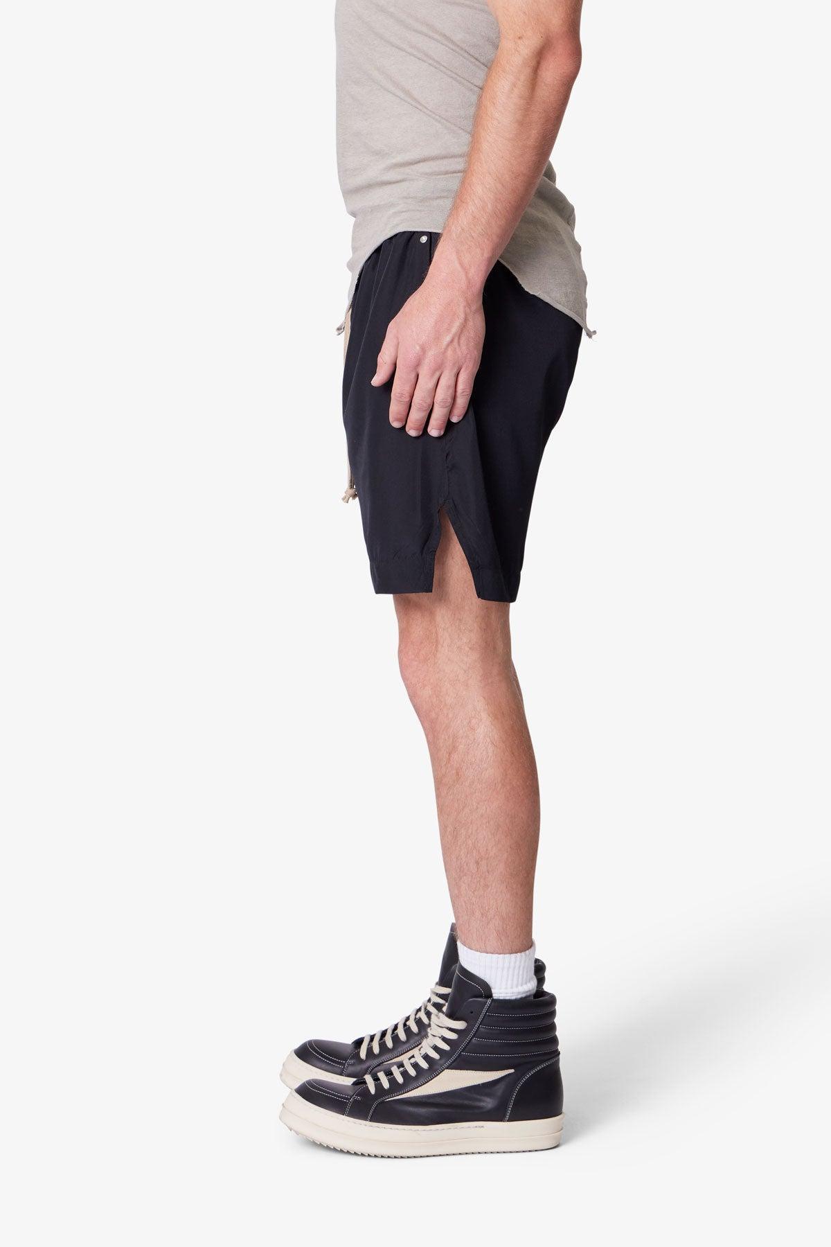 Lightweight Zippered Shorts - Black Product Image
