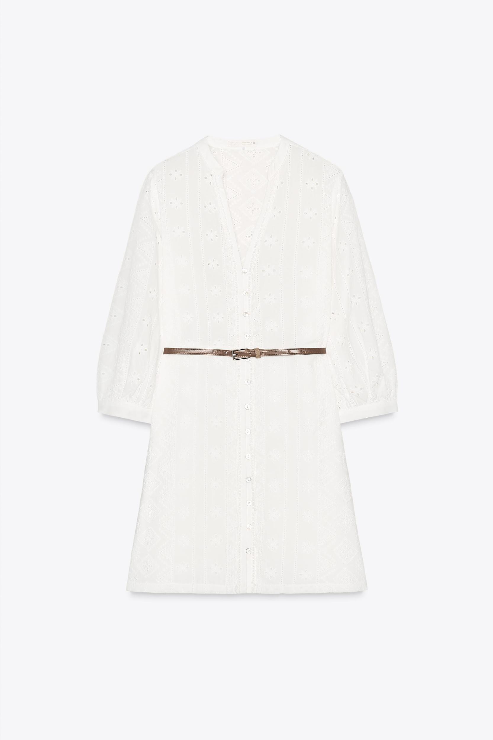 OPENWORK EMBROIDERED MINI DRESS Product Image