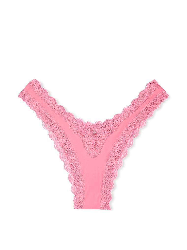 Lace-Trim Brazilian Panty Product Image