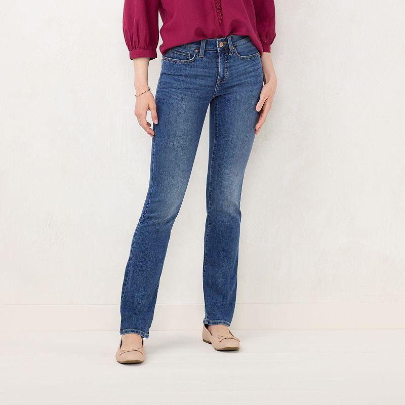 Women's LC Lauren Conrad Feel Good Mid Rise Barely Bootcut Jeans,  Product Image