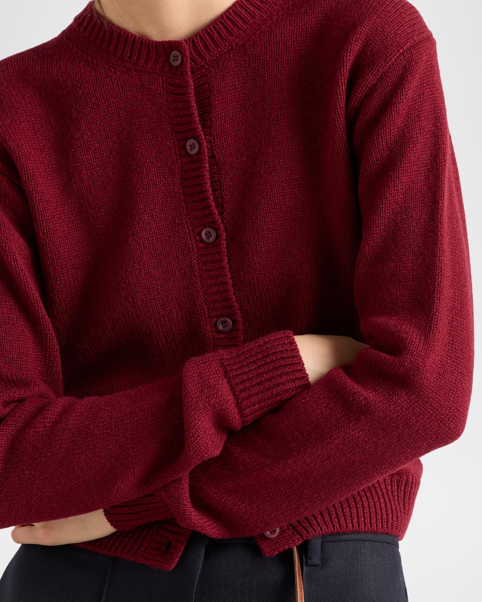 Cashmere Crewneck Cardigan Product Image