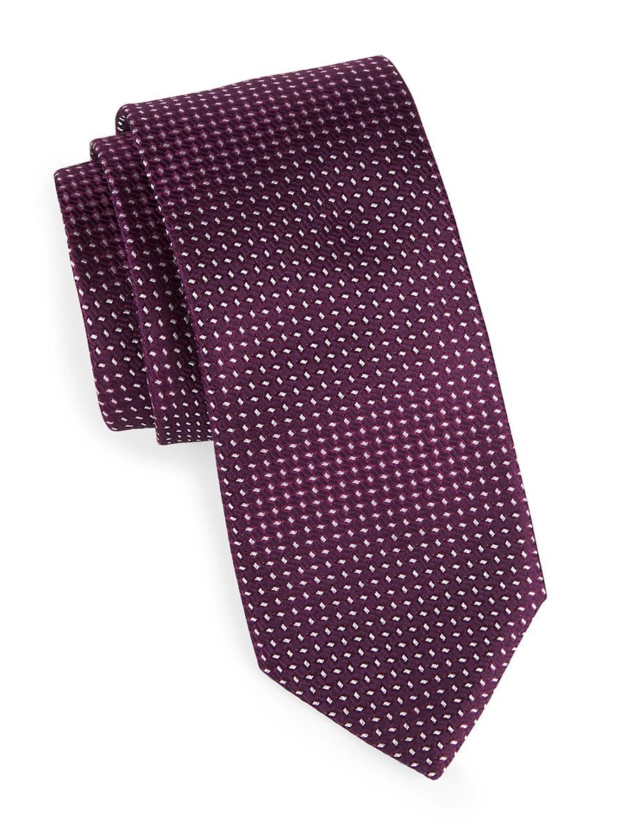 Mens Geometric Silk Tie Product Image