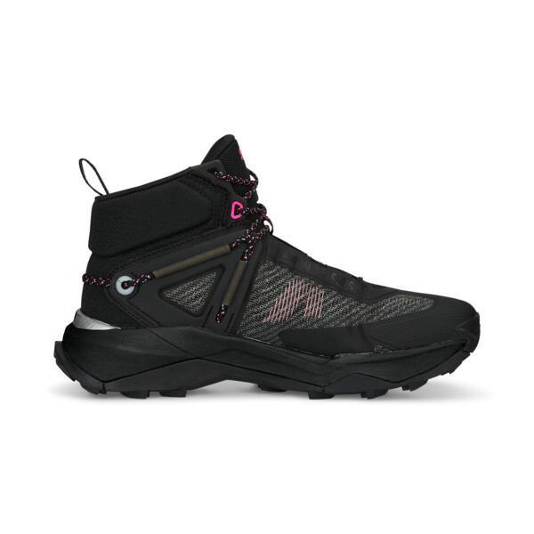 PUMA Explore NITROâ¢ Mid Women's Hiking Shoes in Black/Silver/Ravish Product Image