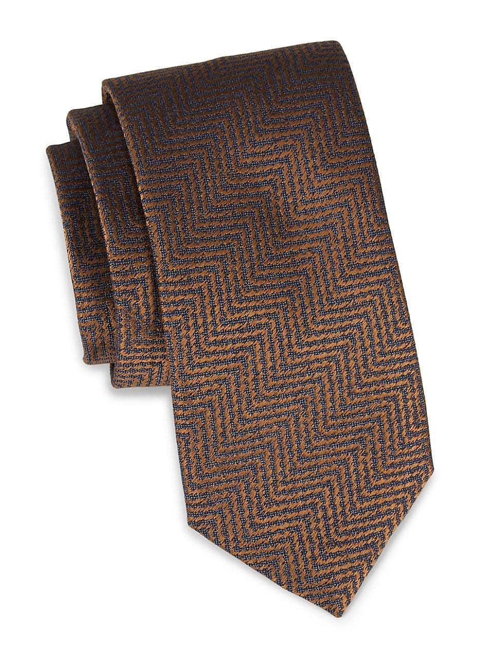 Mens Silk Geometric Tie Product Image