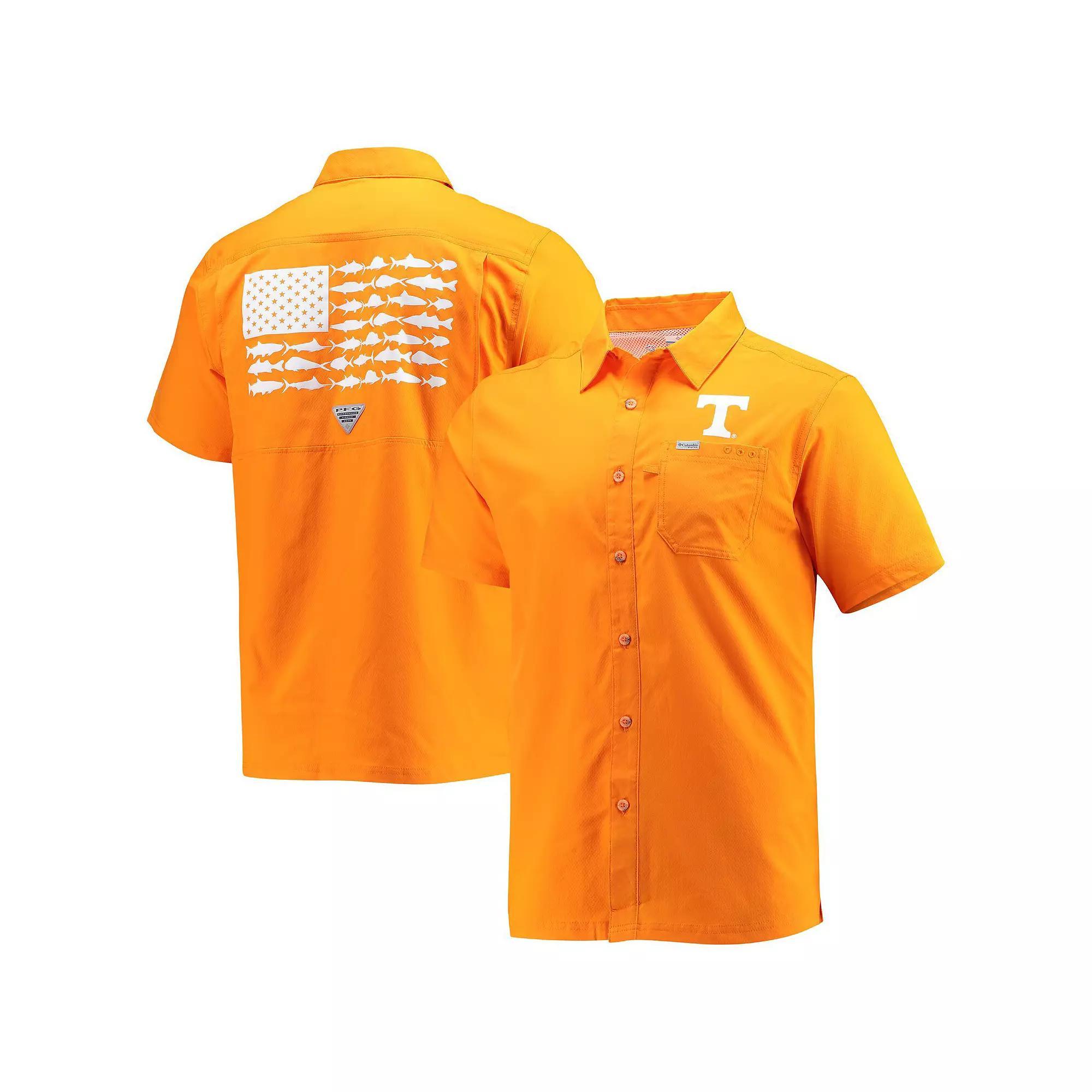 Columbia Mens Collegiate PFG Slack Tide Camp Shirt - Tennessee- Product Image
