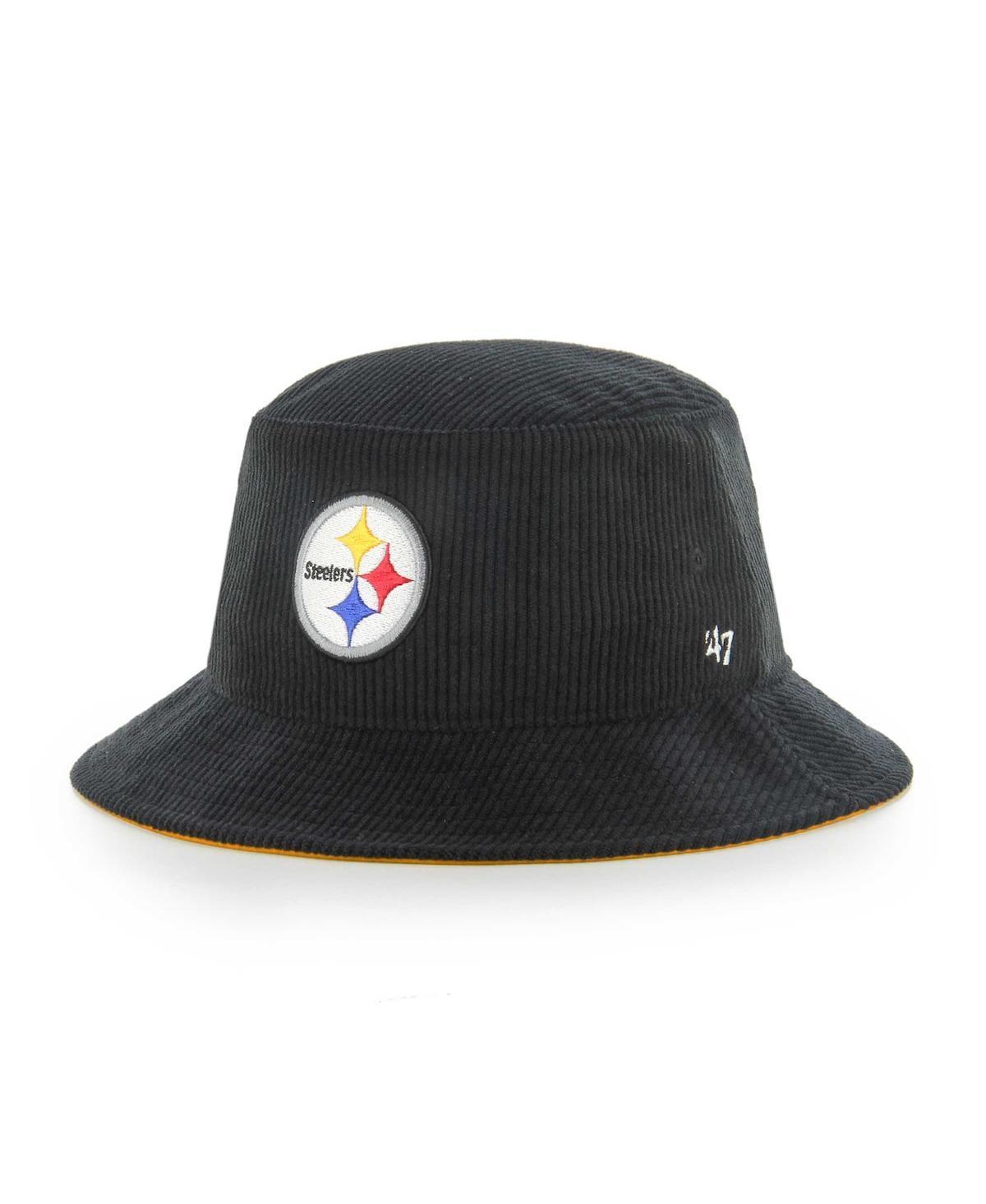 Mens 47 Pittsburgh Steelers Thick Cord Bucket Hat Product Image