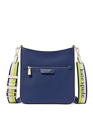 kate spade new york Hudson Color Blocked Pebble Leather Messenger Crossbody Product Image