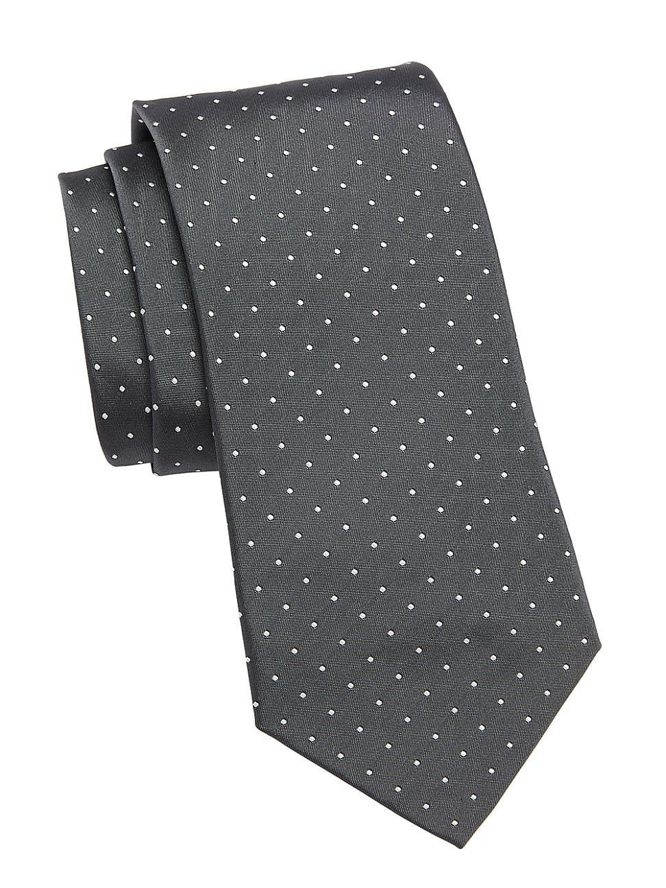 Mens Pin Dot Silk Tie Product Image