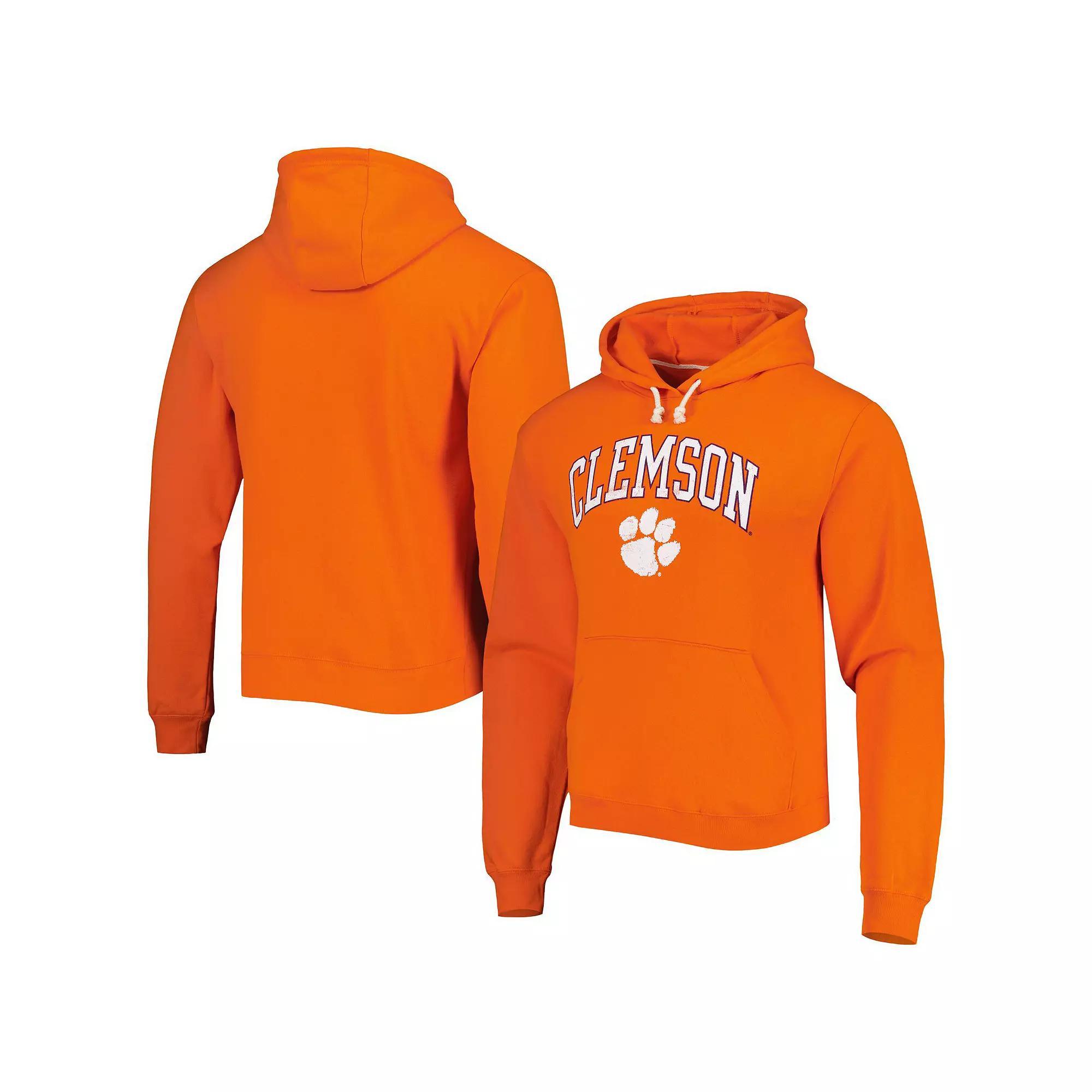 Men's League Collegiate Wear Orange Clemson Tigers Arch Essential Pullover Hoodie,  Product Image