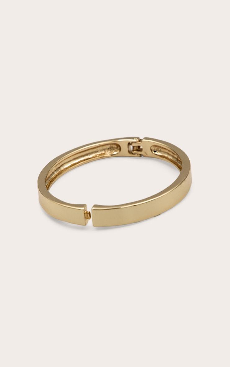 Gold Chunky Clasp Bangle Product Image