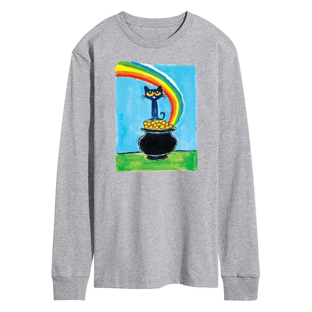 Men's Pete The Cat Pot Of Gold Tee, Size: XXL, Gray Product Image