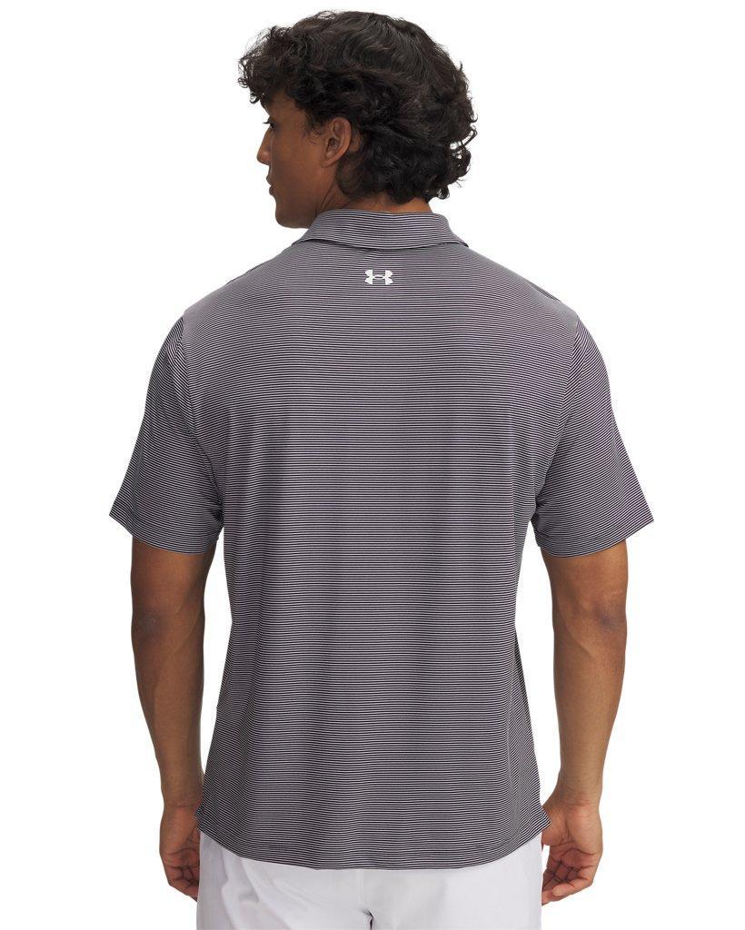 Men's UA Tee 2 Green Bridge Stripe Collegiate Polo Product Image