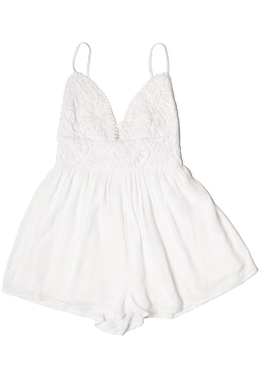 Crochet Lace Top Romper Product Image