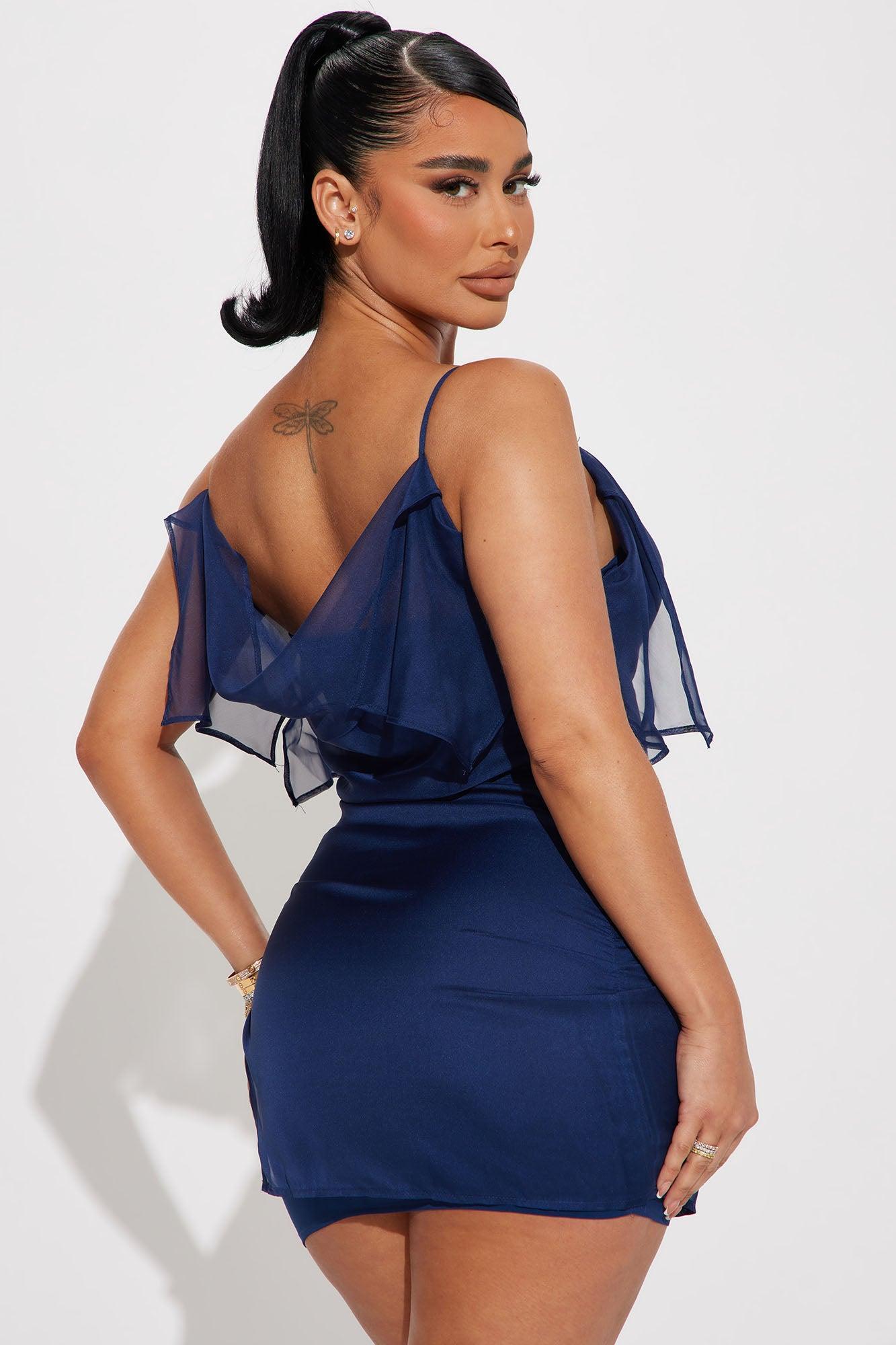 Denise Mini Dress - Navy Product Image