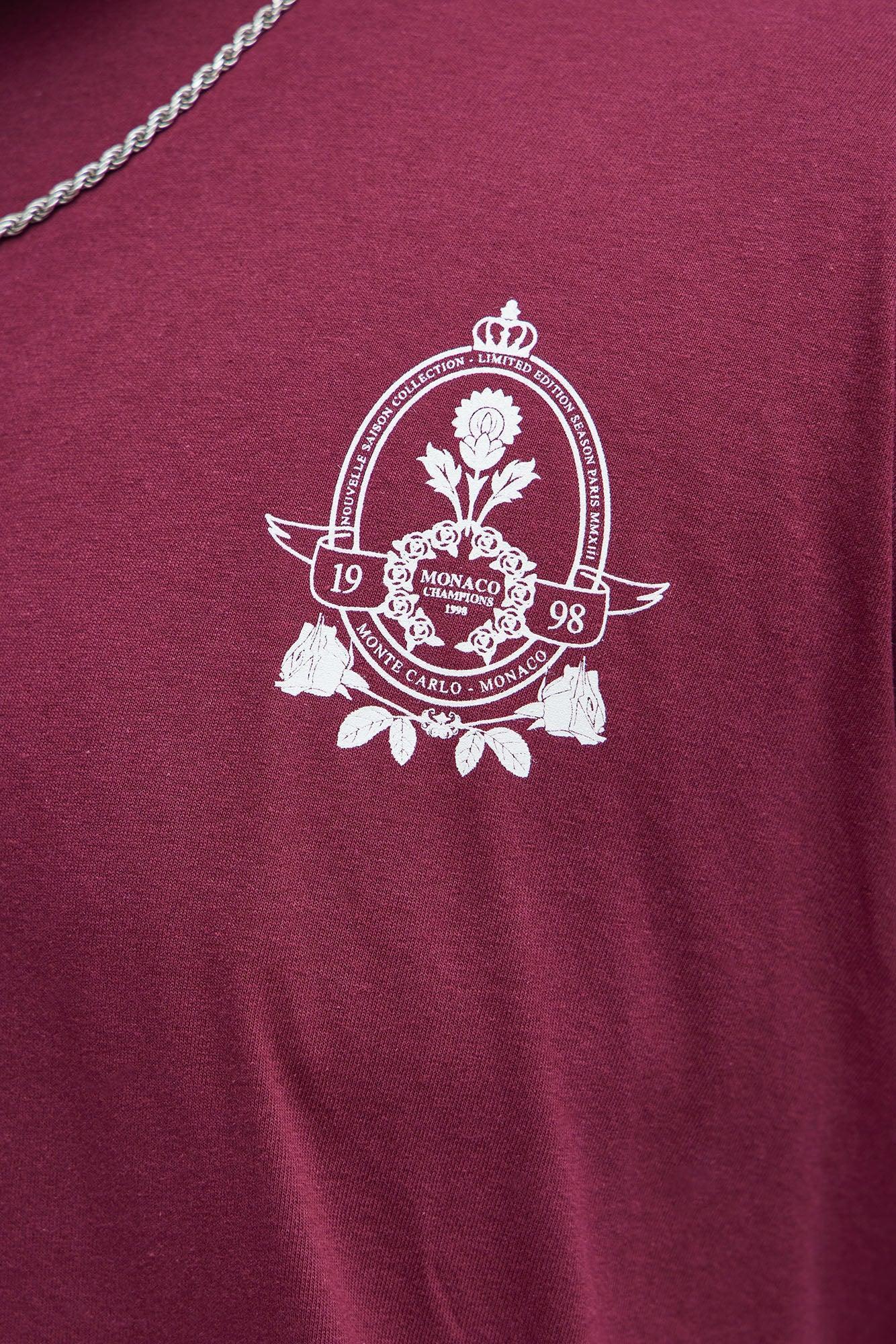 Monte Carlo 1998 Short Sleeve Tee - Burgundy Product Image