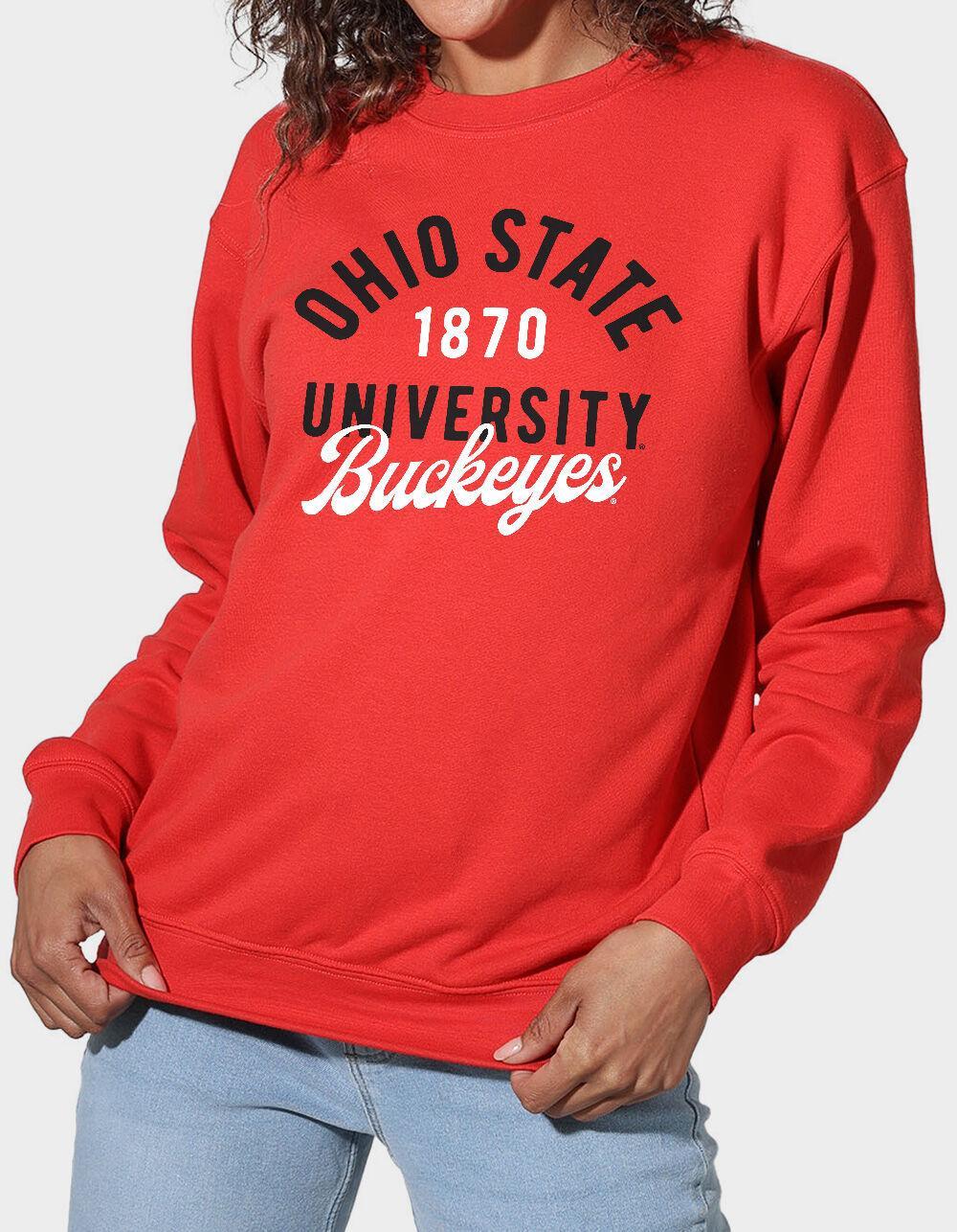 THE OHIO STATE UNIVERSITY Classic Script Womens Crewneck Fleece Product Image