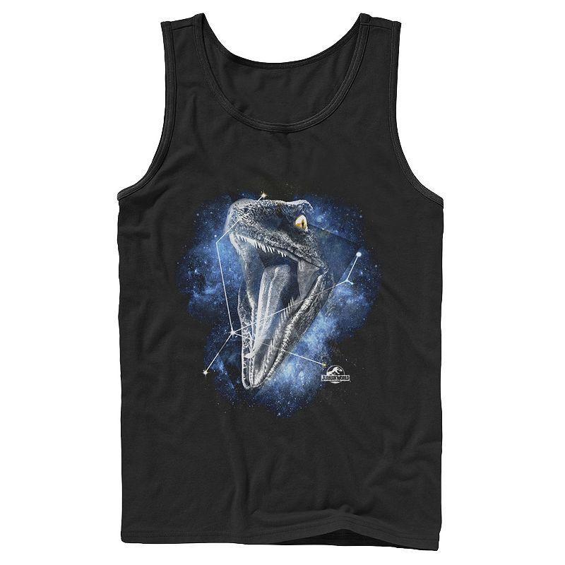 Men's Jurassic World Raptor Roaring Constellation Tank Top,  Product Image