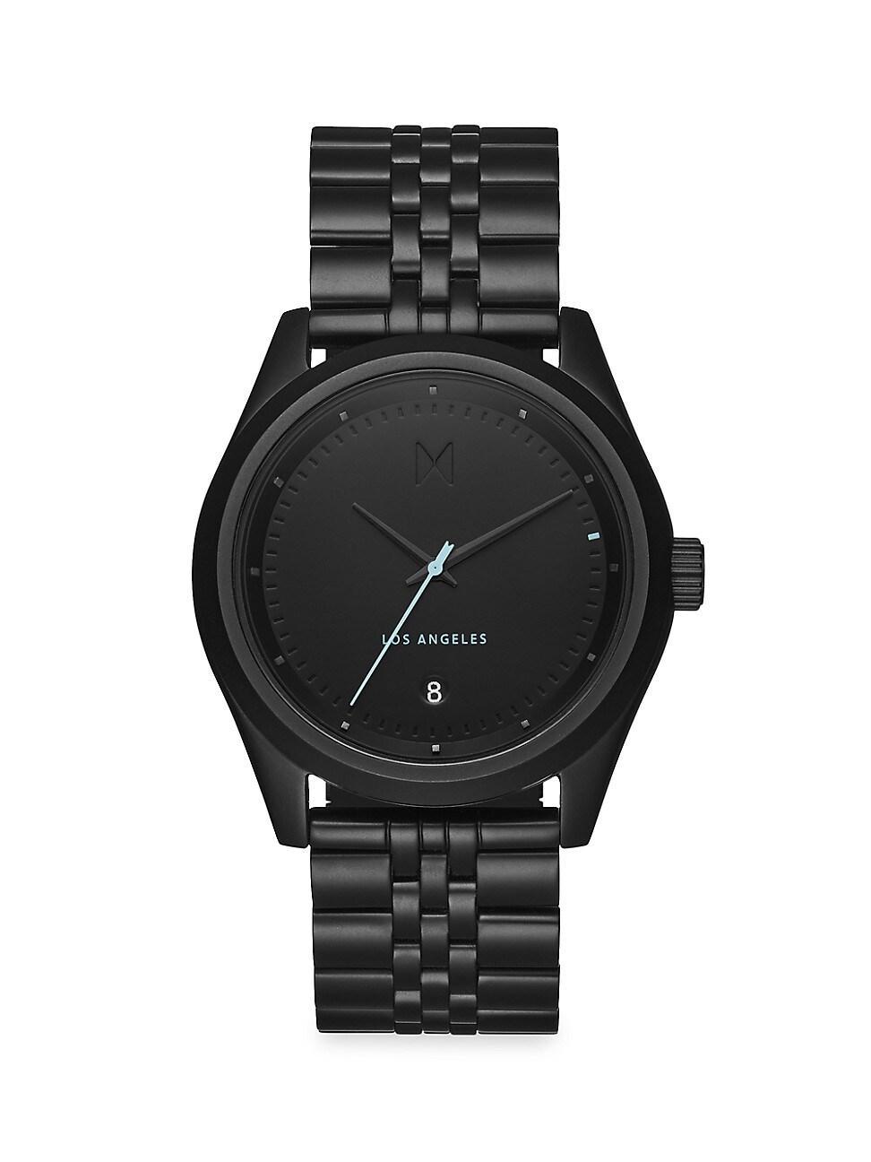 Mens Rise Oath Black Stainless Steel Bracelet Watch Product Image