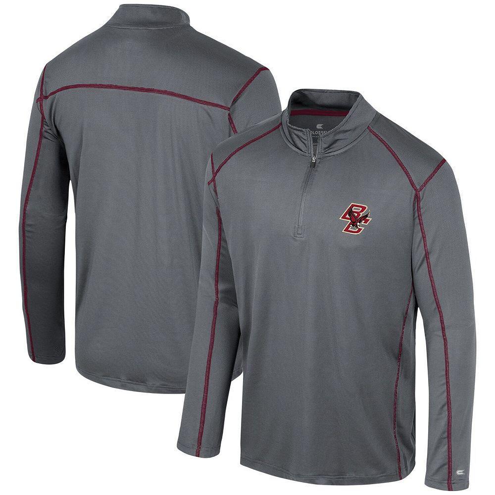 Men's Colosseum Black Mississippi State Bulldogs Cameron Quarter-Zip Windshirt,  Product Image