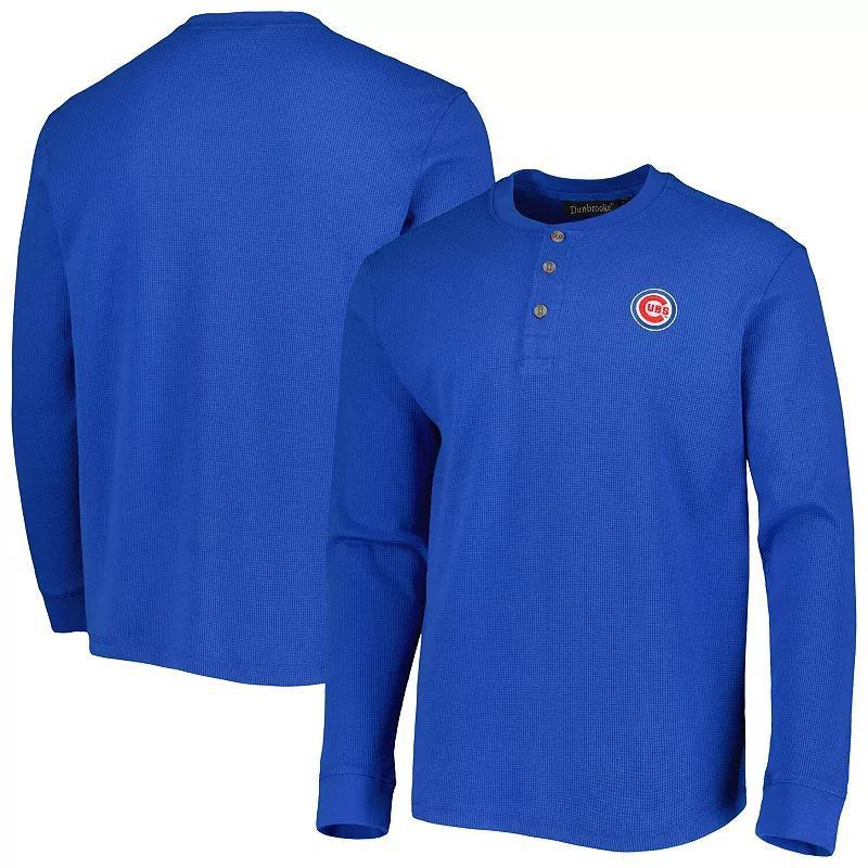 Men's Dunbrooke Chicago Cubs Royal Maverick Long Sleeve T-Shirt,  Product Image