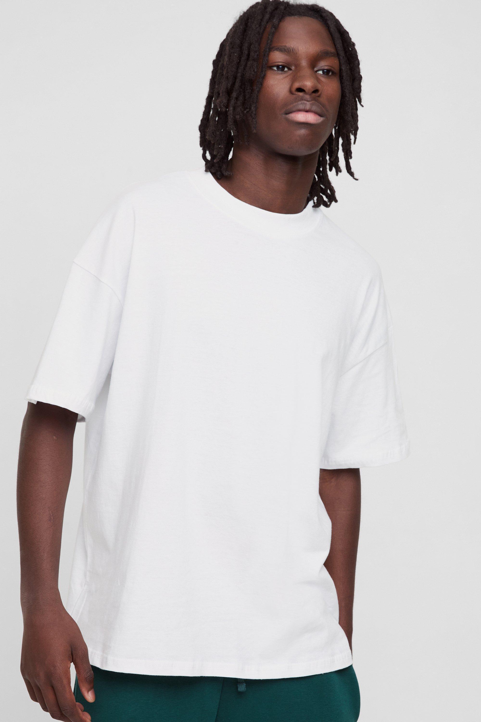 Basic Oversized Crew Neck T-shirt | boohooMAN USA Product Image