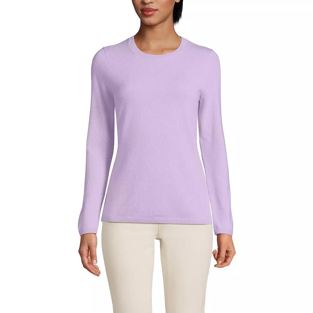 Women's Lands' End Crewneck Cashmere Sweater,  Product Image