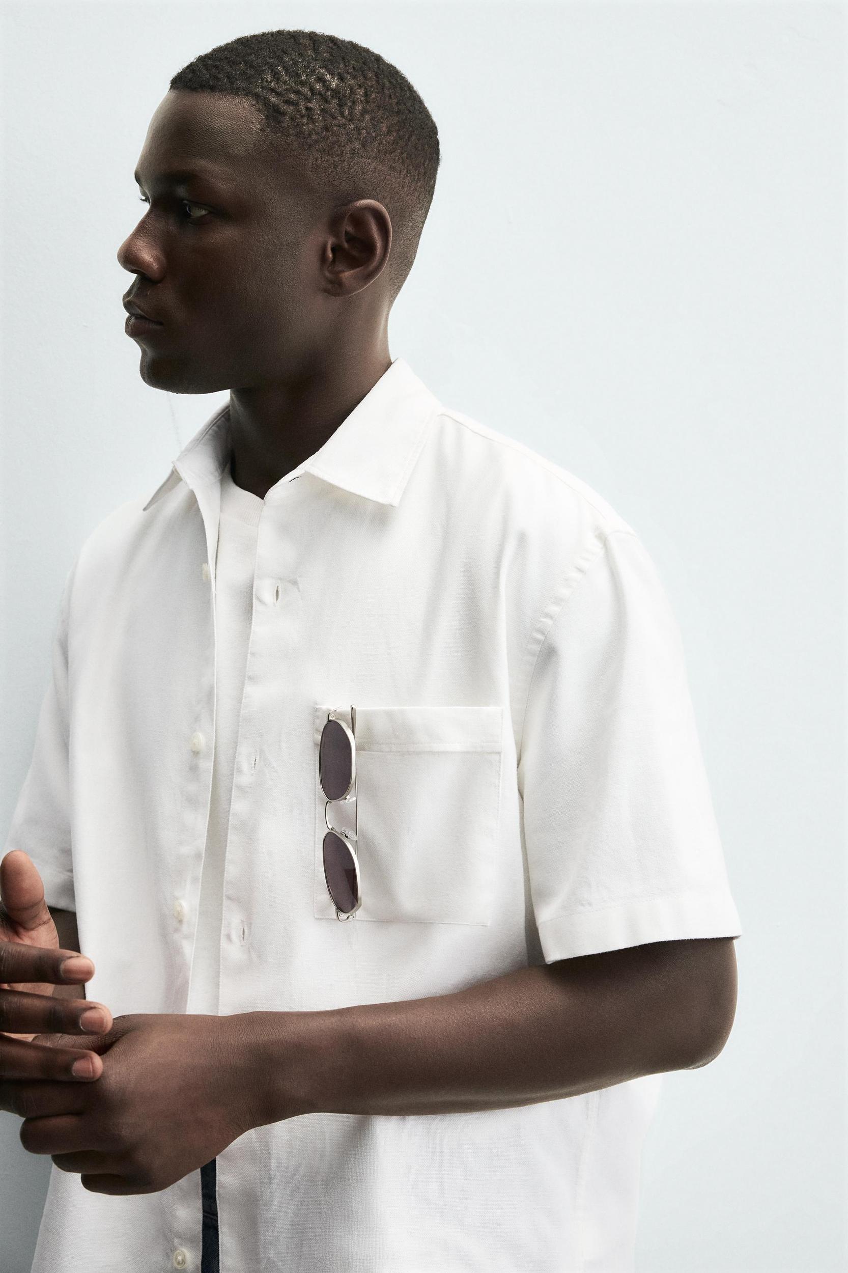COTTON LINEN SHIRT Product Image