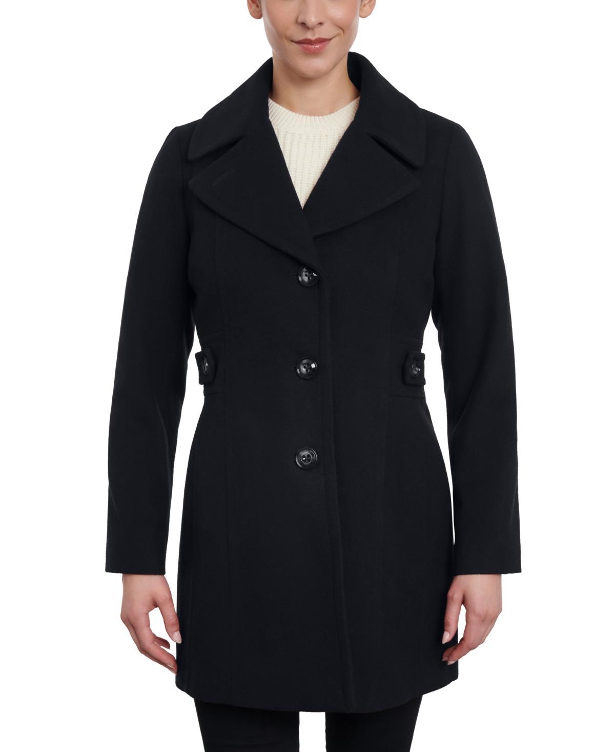 Anne Klein Womens Single-Breasted Peacoat, Created for Macys Product Image