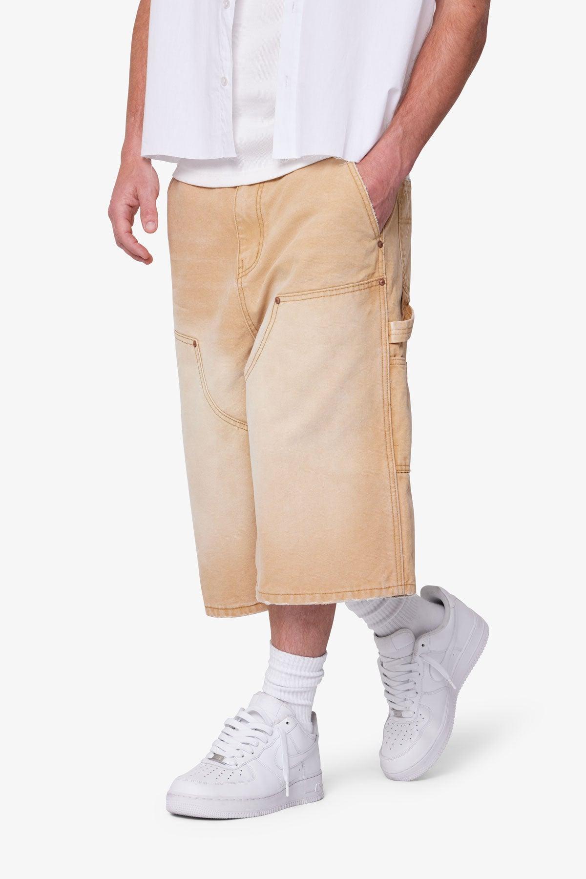 Ultra Baggy Carpenter Shorts - Washed Tan Product Image