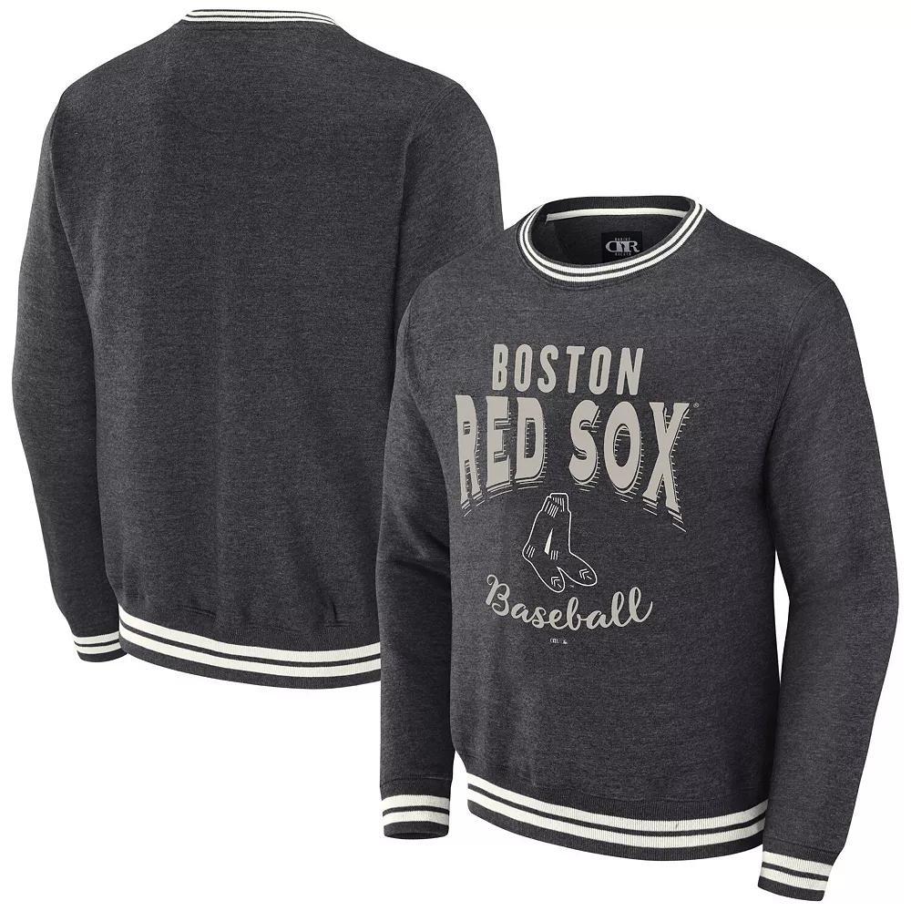 Men's Darius Rucker Collection by Fanatics  Heather Charcoal Boston Red Sox Vintage Pullover Sweatshirt, Size: 2XL Product Image