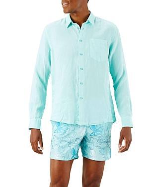 Vilebrequin Men's Solid Linen Shirt Product Image