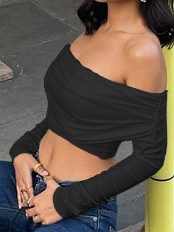 Long Sleeve Off Shoulder Top Product Image