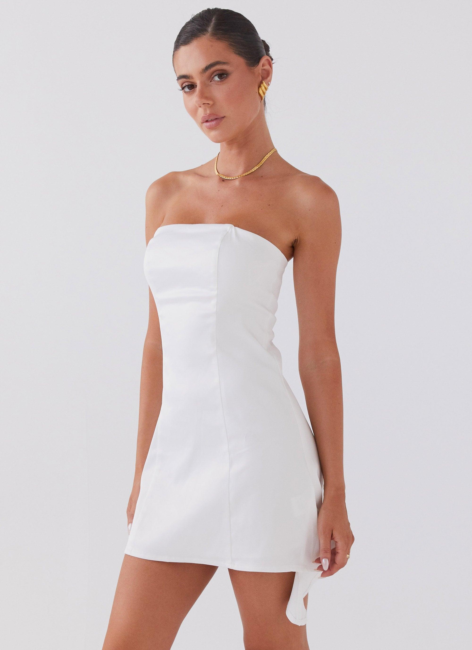 Last Fling Tube Mini Dress - White Product Image