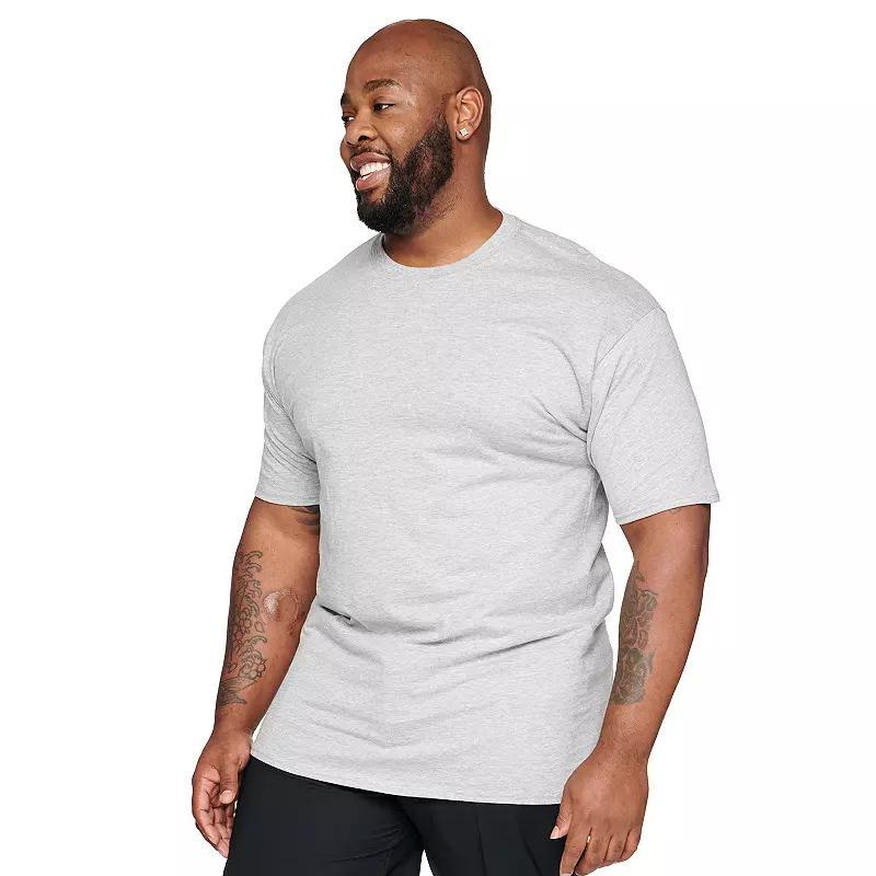 Big & Tall Hanes® Beefy-T Tee, Men's, Size: XXL Tall, Light Silver Product Image