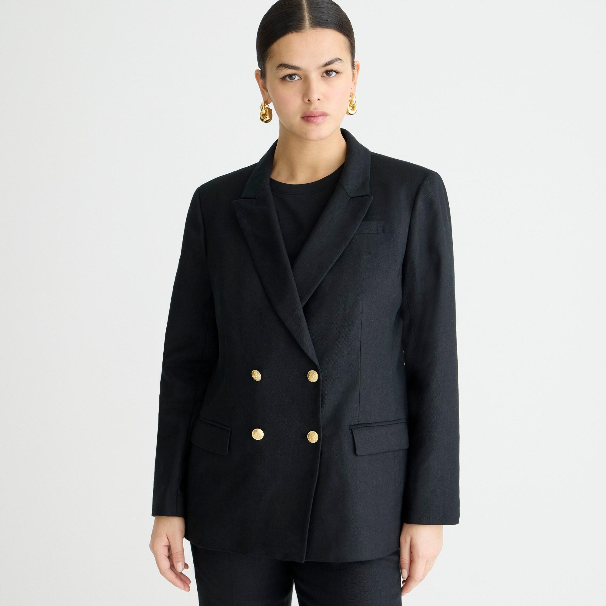 Greta blazer in stretch linen blend Product Image