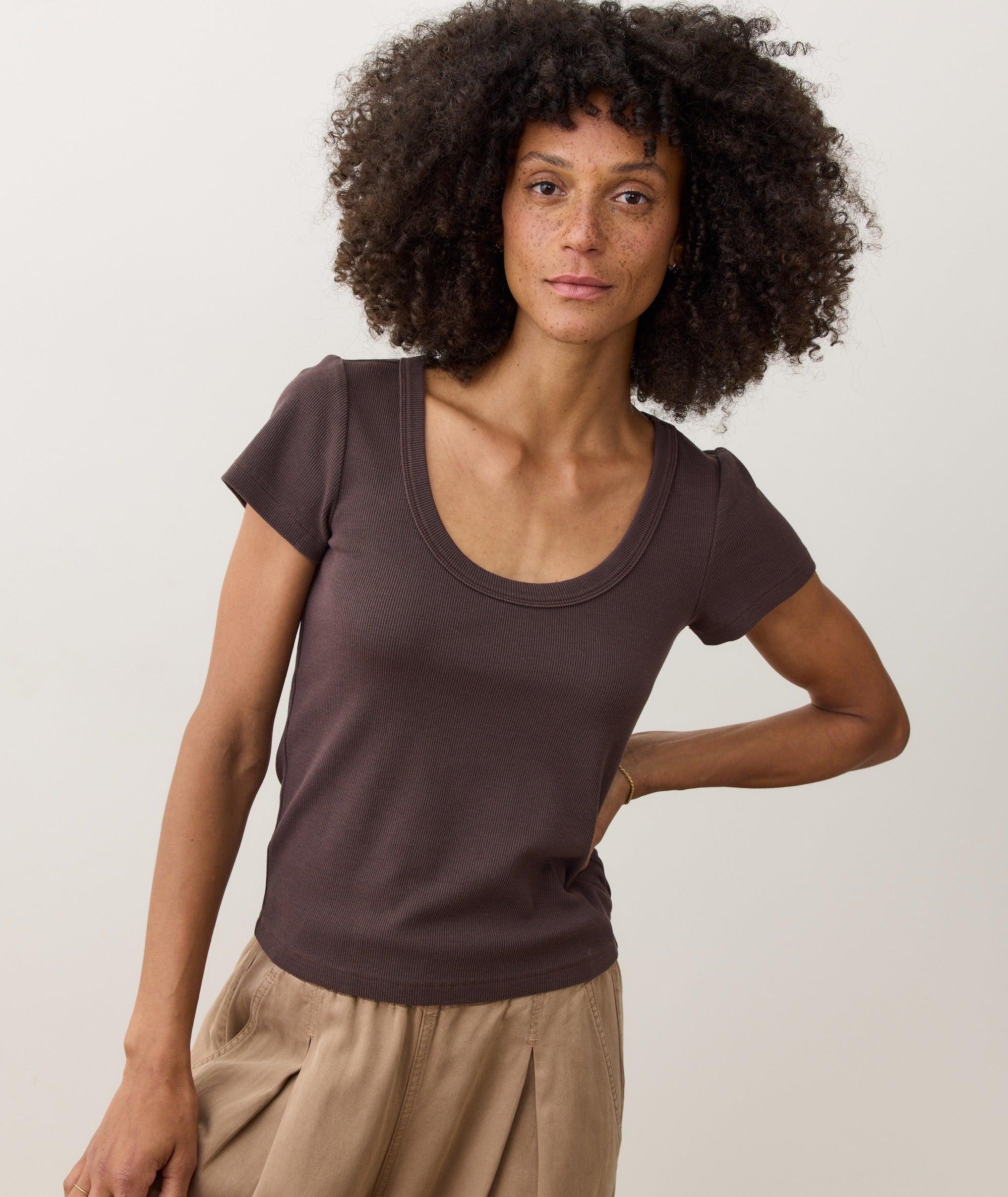 Lexi Rib Sun-In Scoop Tee Product Image