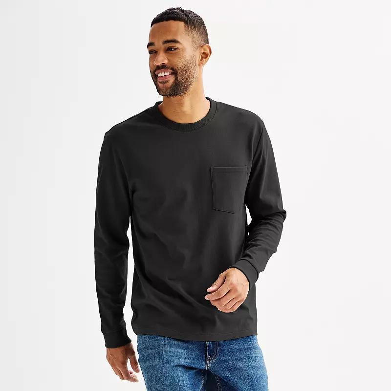 Mens Sonoma Goods For Life Heavyweight Long Sleeve T-Shirt Product Image