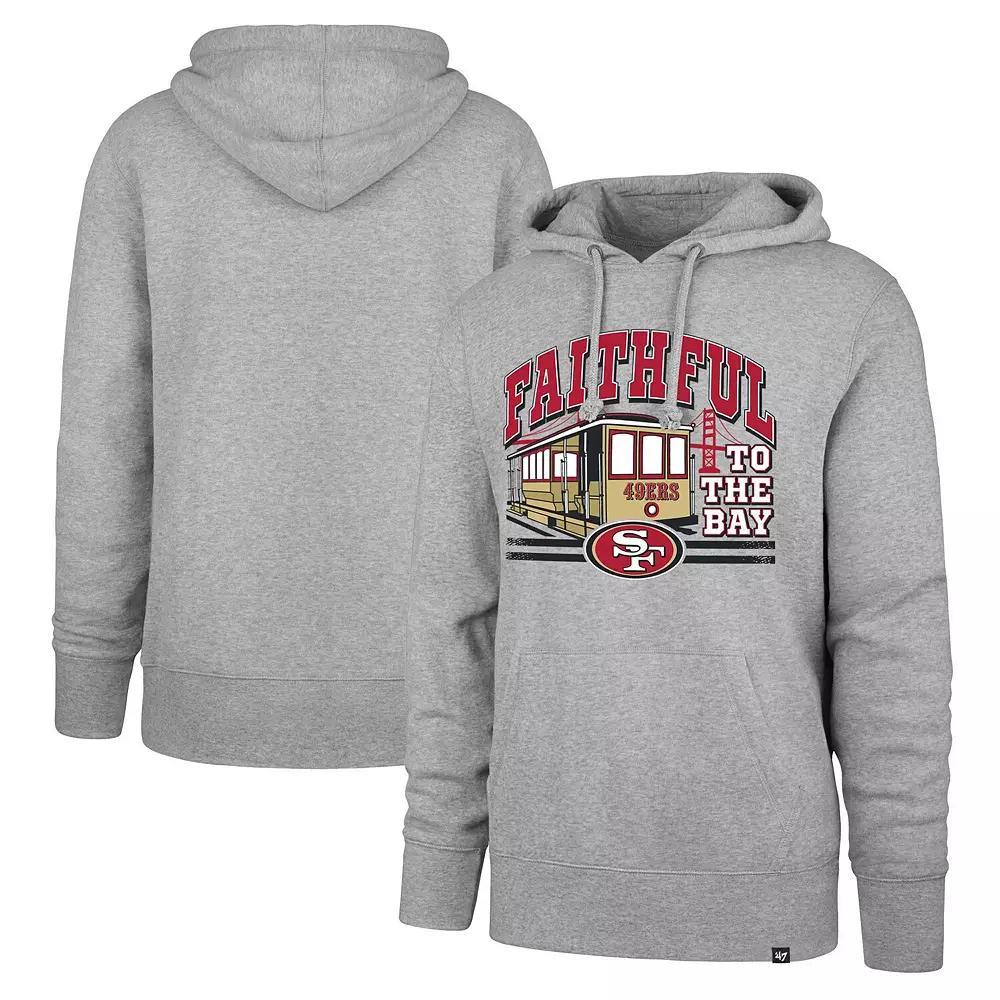 Men's '47 Gray San Francisco 49ers Regional Headline Pullover Hoodie,  Product Image