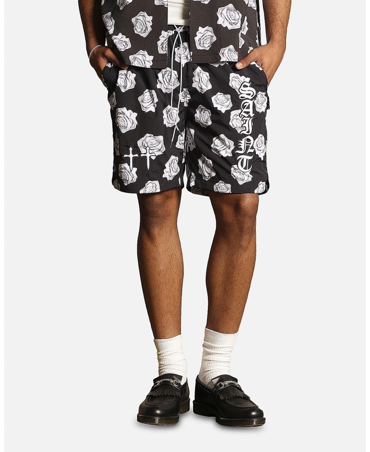 Saint Morta Mens Vintage Rose Beach Shorts Product Image