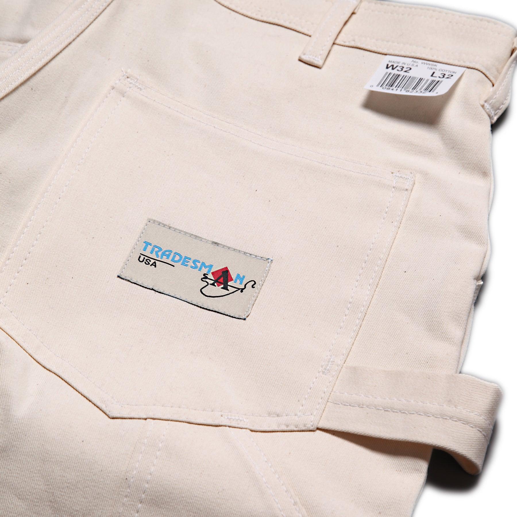 Ace Drop Cloth Tradesman Carpenter Pants - Natural Product Image