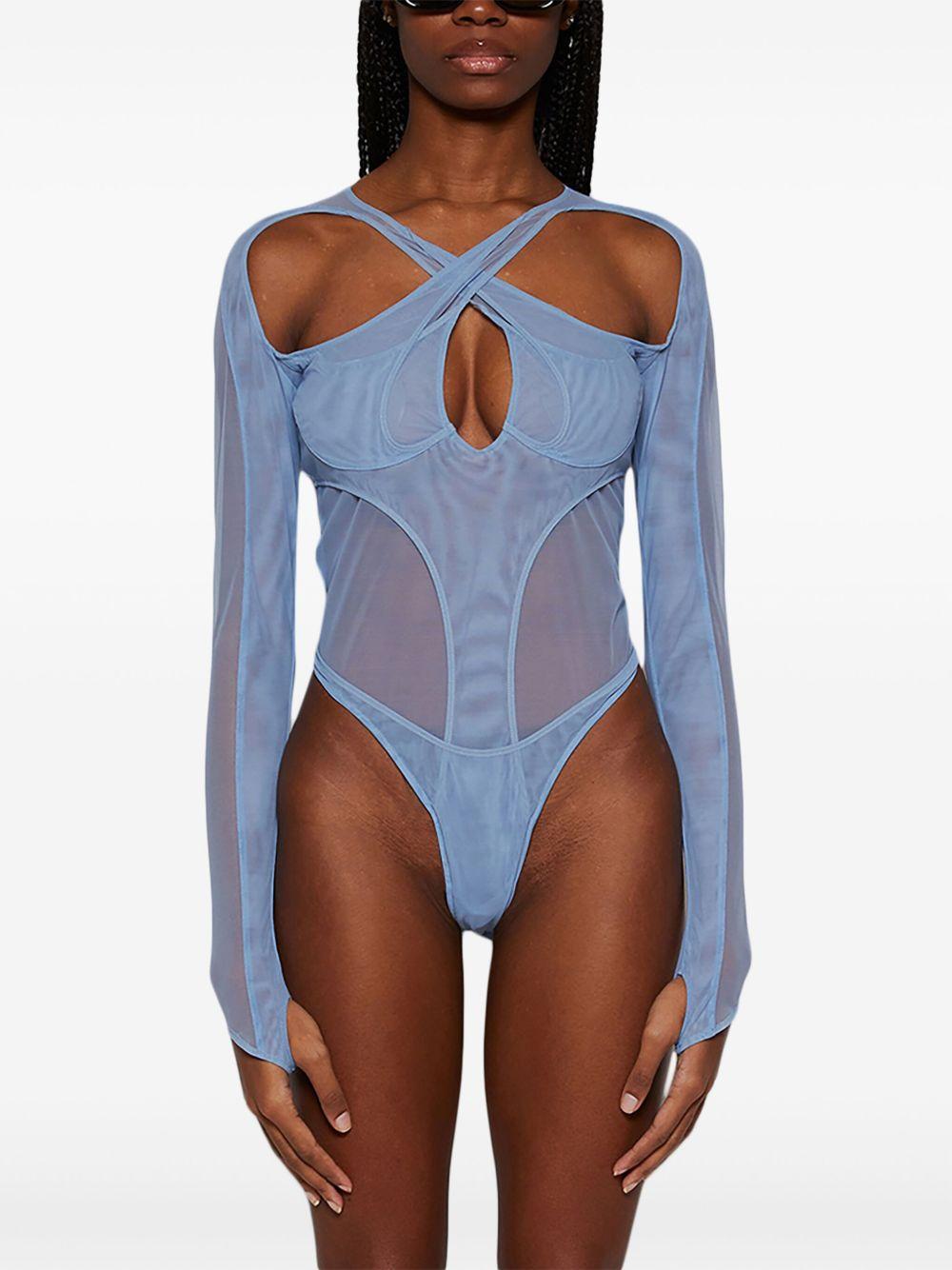layered cut-out bodysuit Product Image