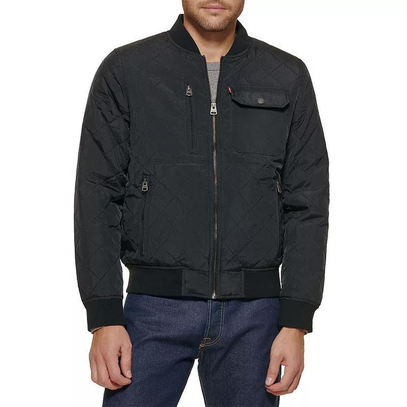 Mens Levis Diamond Quilted Jacket Blue Product Image