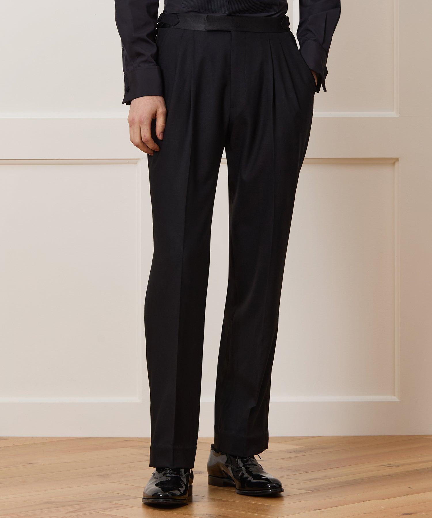 Italian Wool Double-Breasted Tuxedo Jacket Product Image