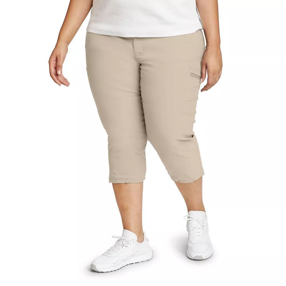 Plus Size Eddie Bauer Rainier Capris, Women's, Size: 16 W, Pumice Product Image