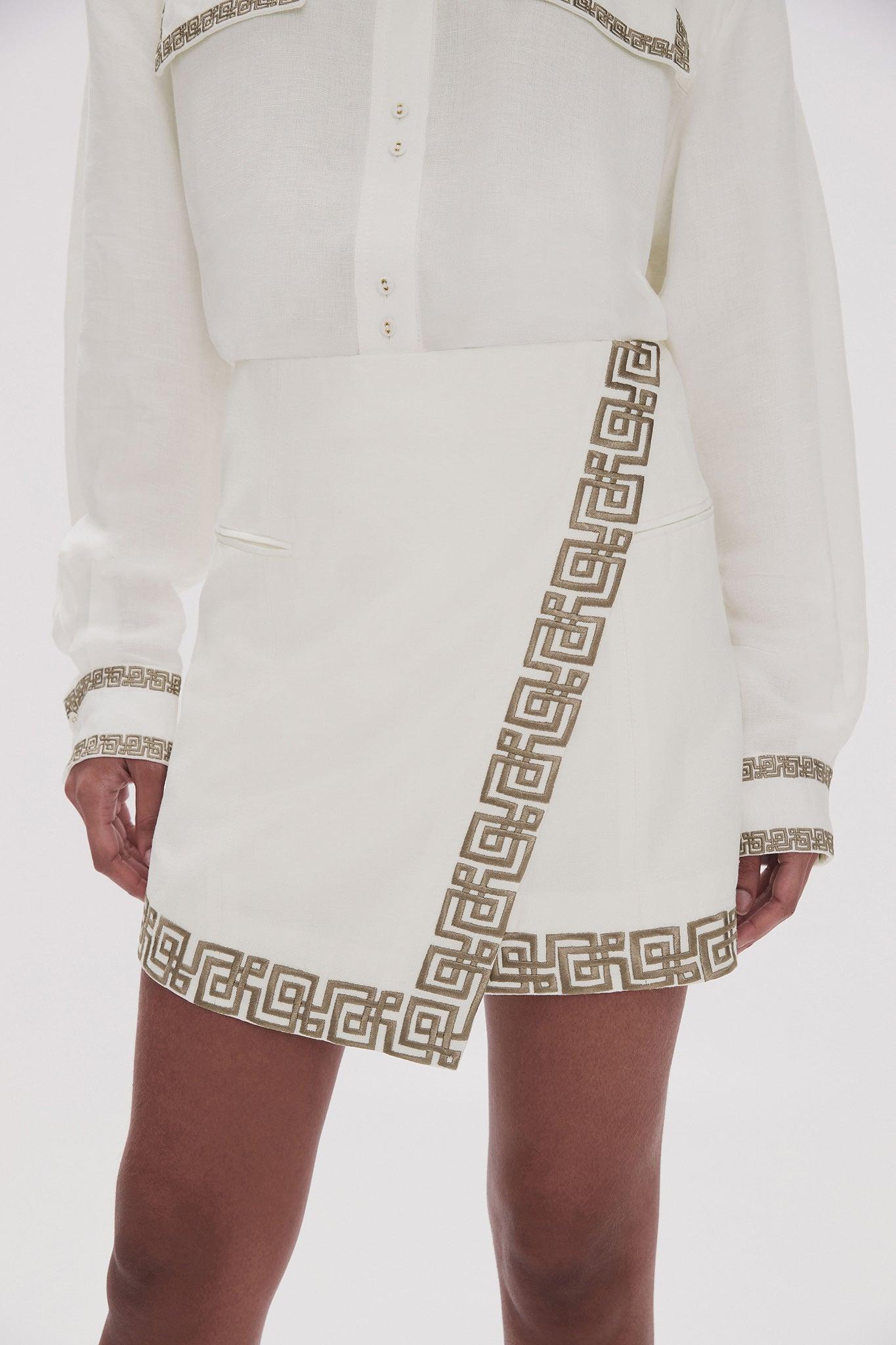 Voyager Embroidered Mini Skirt Product Image